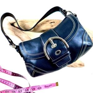 COACH SUFFLETTE Leather Shoulder Bag